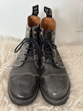 John Fluevog Classic Derby boot derby swirl combat lace up boots size 7.5 or 8